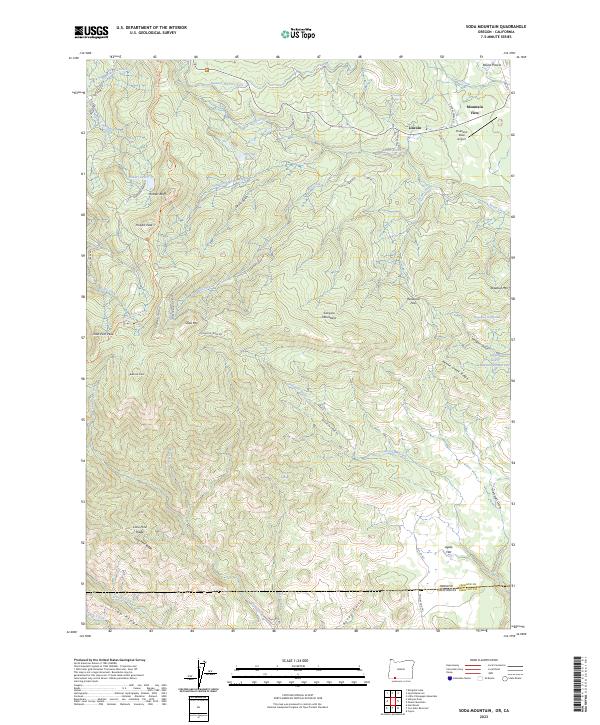USGS Topographic Map – Soda Mountain