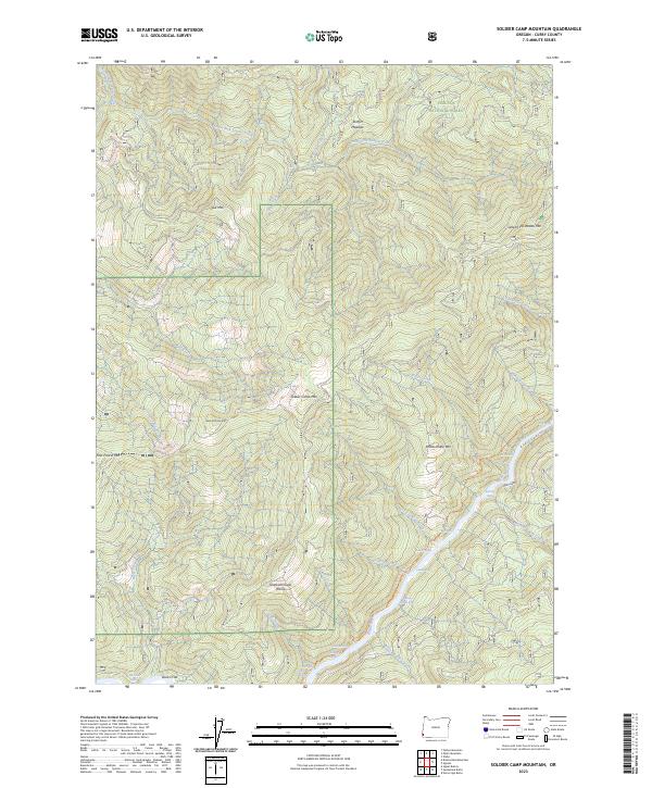 USGS Topographic Map – Soldier Camp Mountain