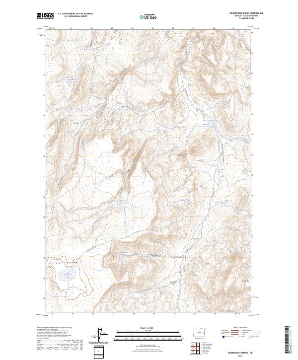USGS Topographic Map – Sourdough Spring