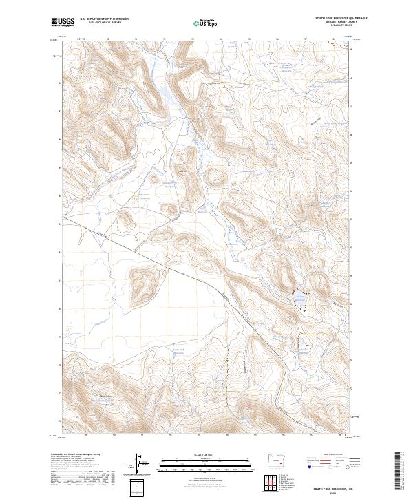 USGS Topographic Map – South Fork Reservoir