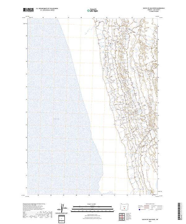 2024 Map of South of Ana River, 2024 Print
