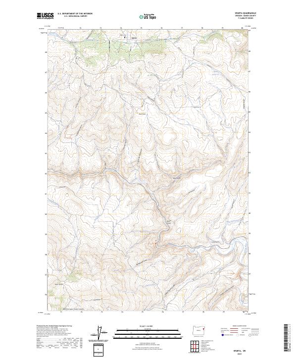 USGS Topographic Map – Sparta
