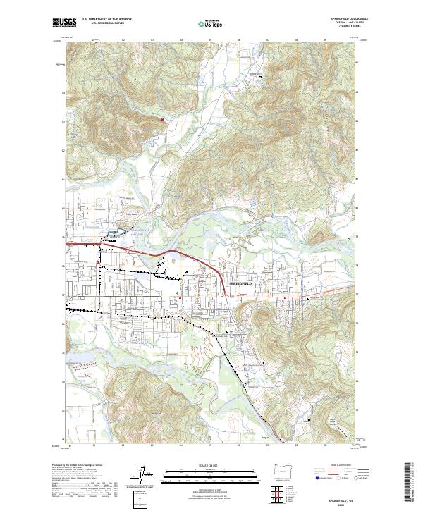 USGS Topographic Map – Springfield