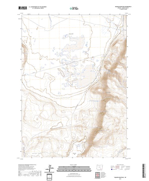 USGS Topographic Map – Square Mountain