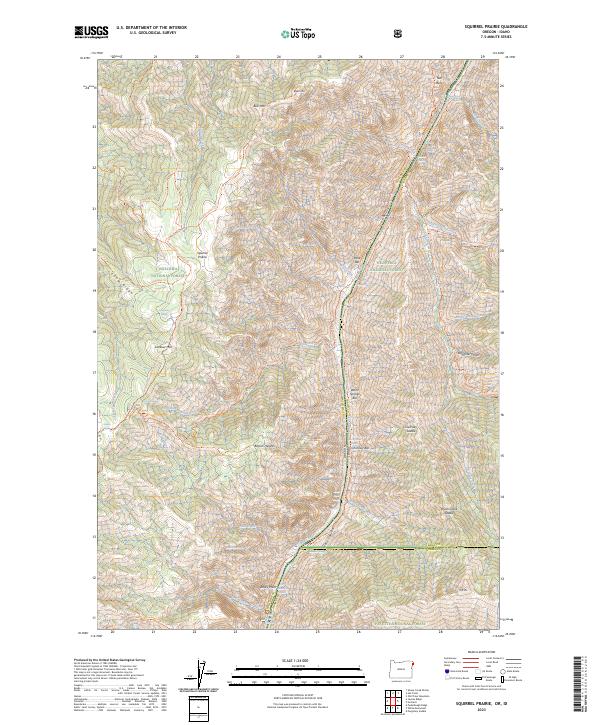 USGS Topographic Map – Squirrel Prairie