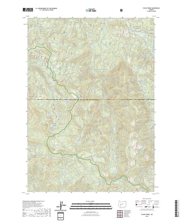 USGS Topographic Map – Staley Ridge