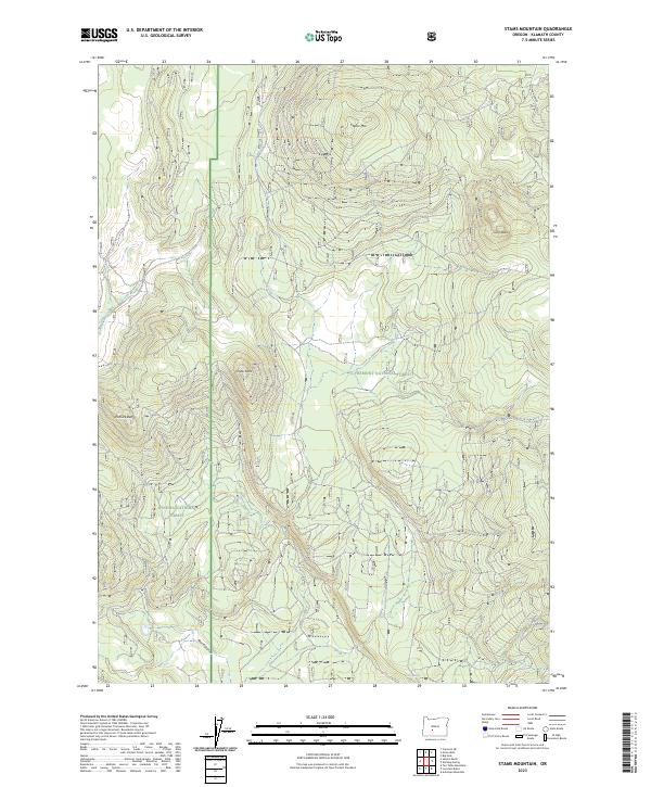 USGS Topographic Map – Stams Mountain