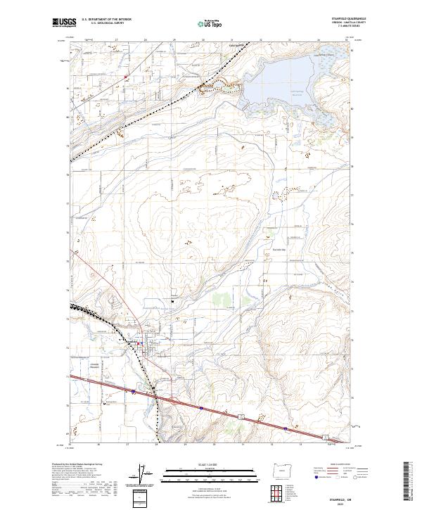 USGS Topographic Map – Stanfield