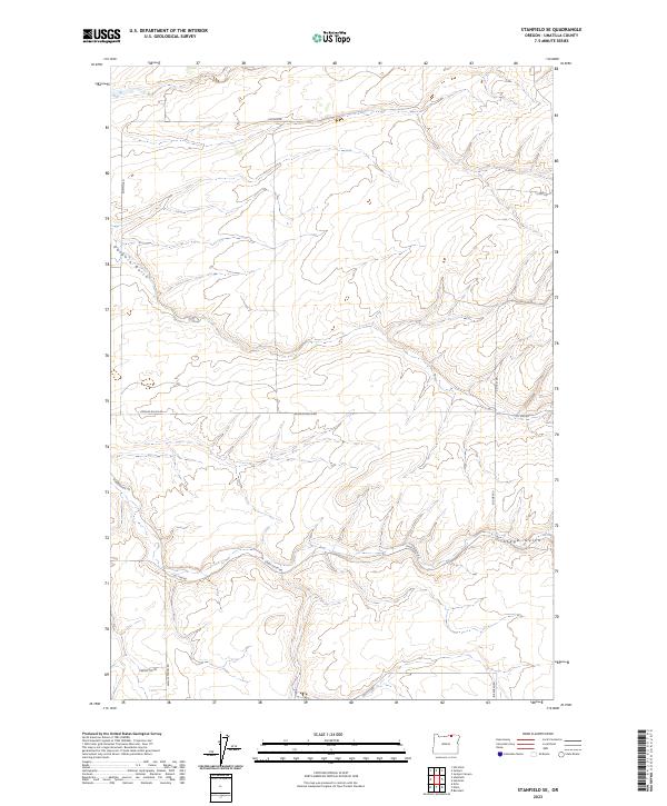 2023 Map of Stanfield SE, 2023 Print