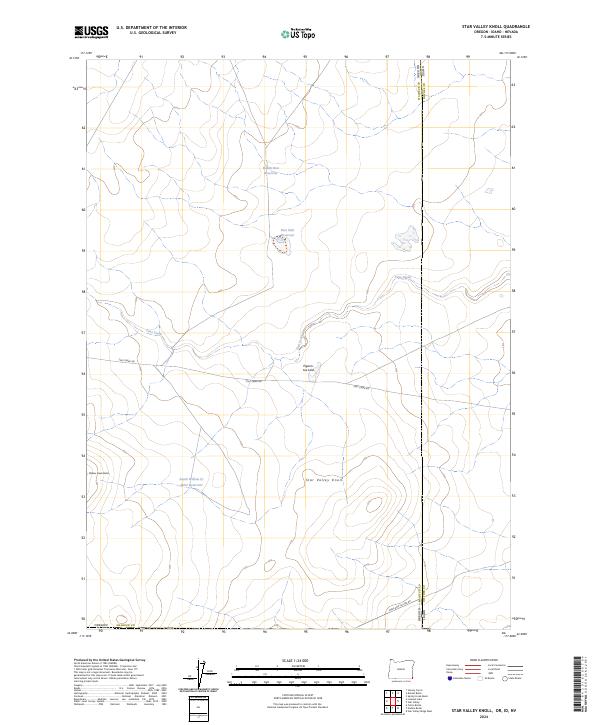 USGS Topographic Map – Star Valley Knoll