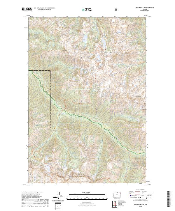 USGS Topographic Map – Steamboat Lake
