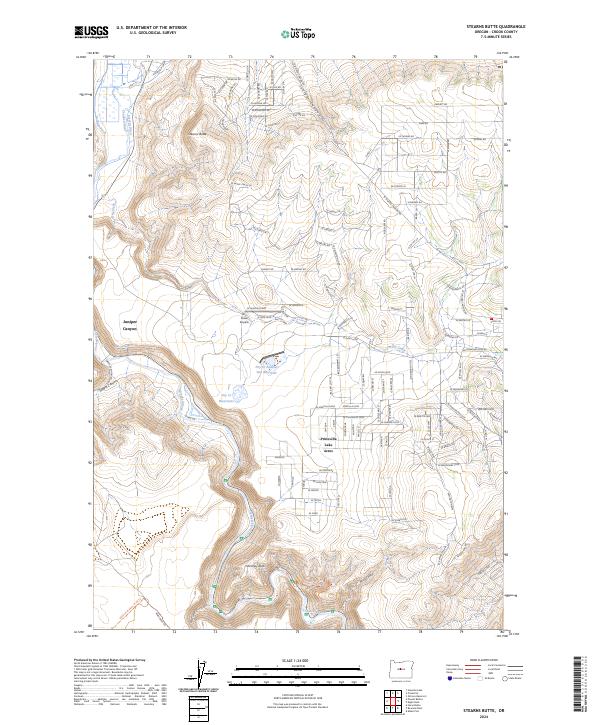 USGS Topographic Map – Stearns Butte