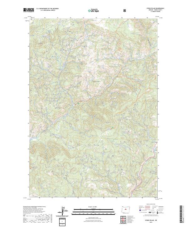 USGS Topographic Map – Steins Pillar