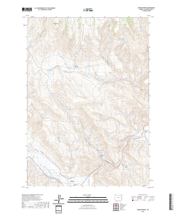 USGS Topographic Map – Stemler Ridge