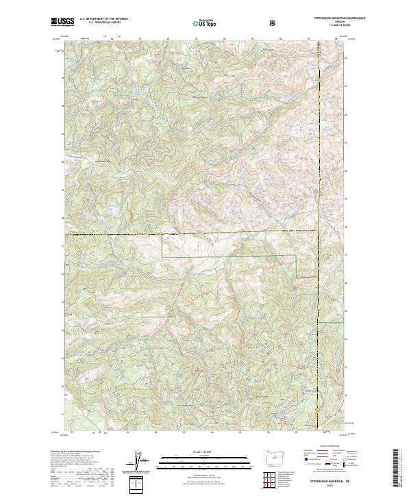USGS Topographic Map – Stephenson Mountain