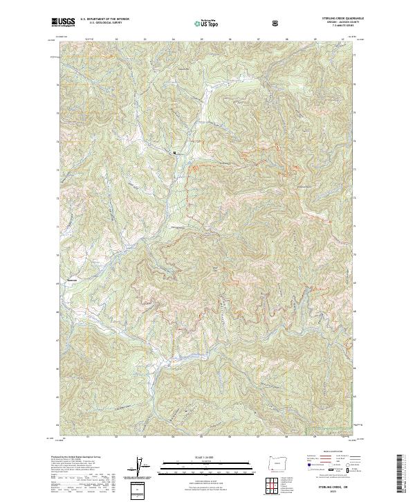 USGS Topographic Map – Sterling Creek