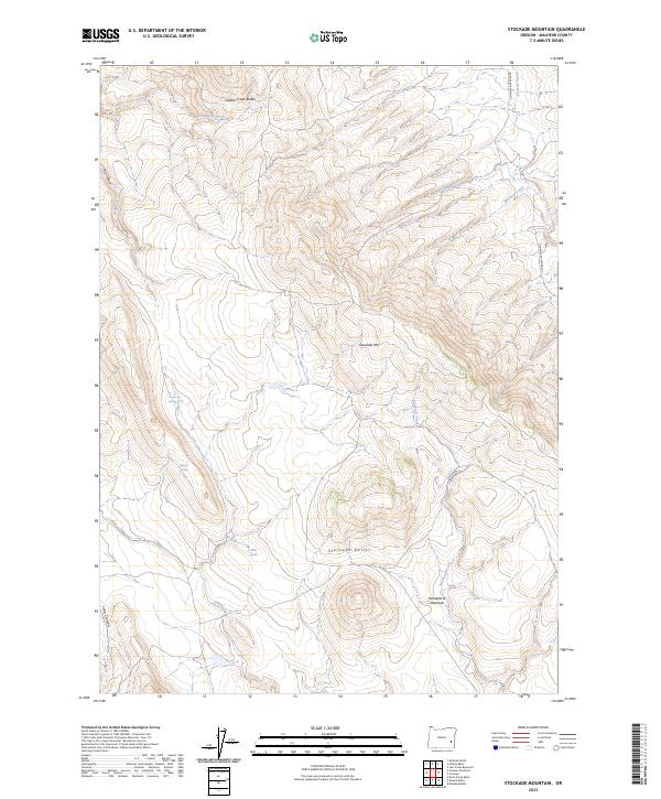 USGS Topographic Map – Stockade Mountain