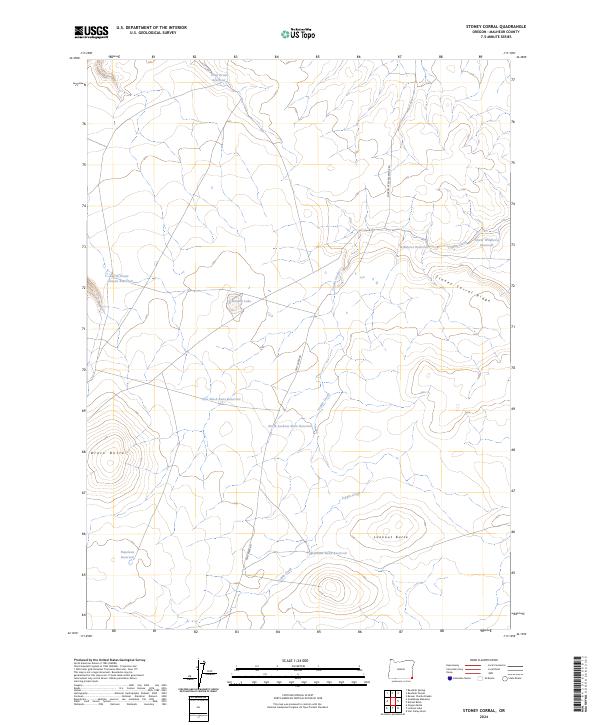 USGS Topographic Map – Stoney Corral