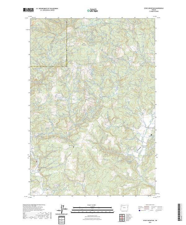 USGS Topographic Map – Stony Mountain