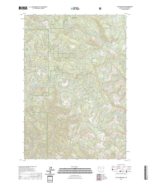 USGS Topographic Map – Stott Mountain