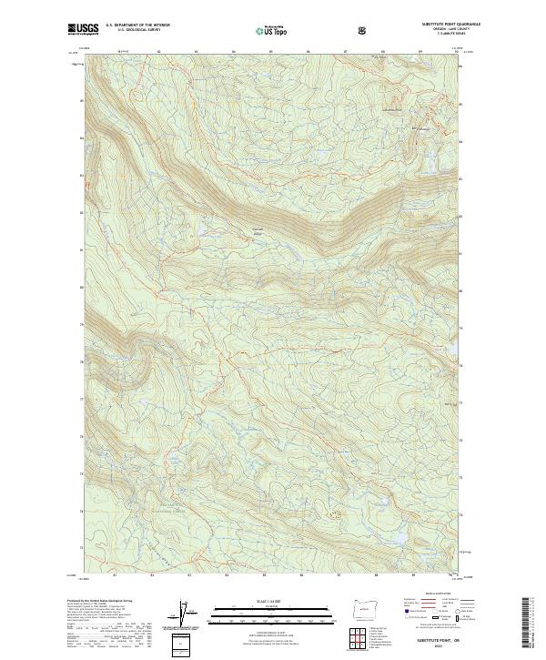 USGS Topographic Map – Substitute Point
