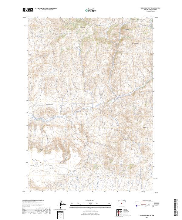 USGS Topographic Map – Sugarloaf Butte
