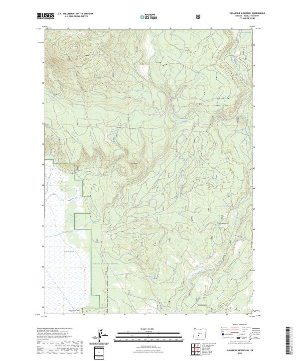 USGS Topographic Map – Sugarpine Mountain