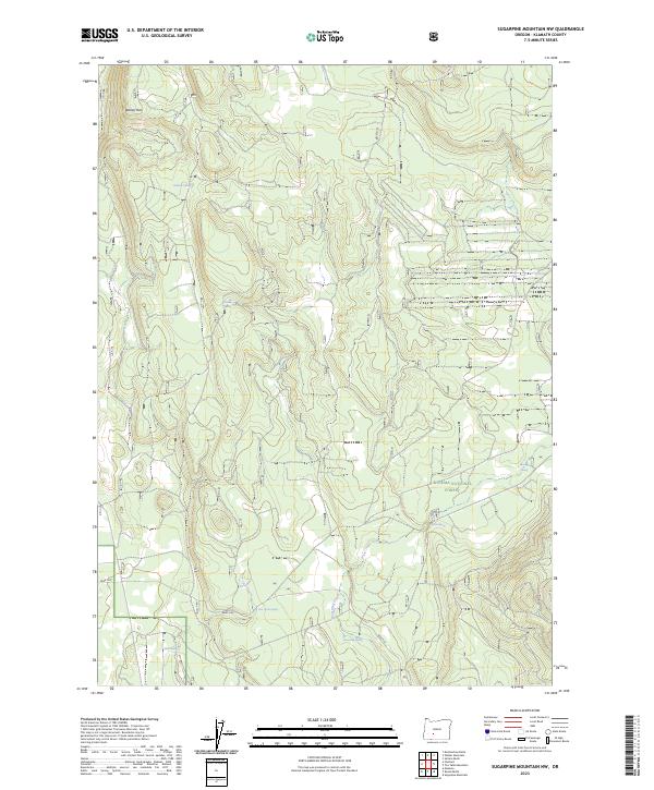 USGS Topographic Map – Sugarpine Mountain NW