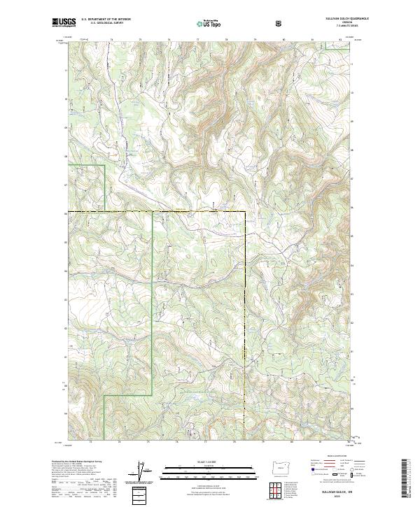 USGS Topographic Map – Sullivan Gulch