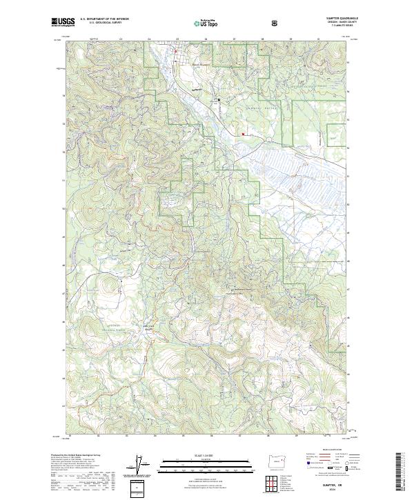 USGS Topographic Map – Sumpter