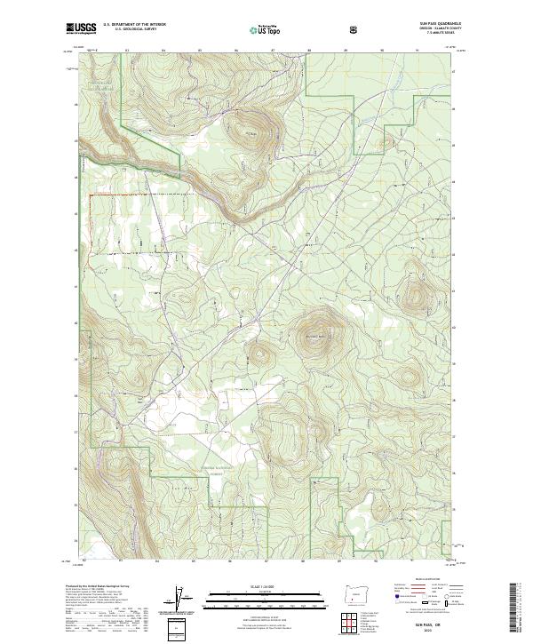 USGS Topographic Map – Sun Pass