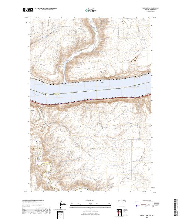 USGS Topographic Map – Sundale NW