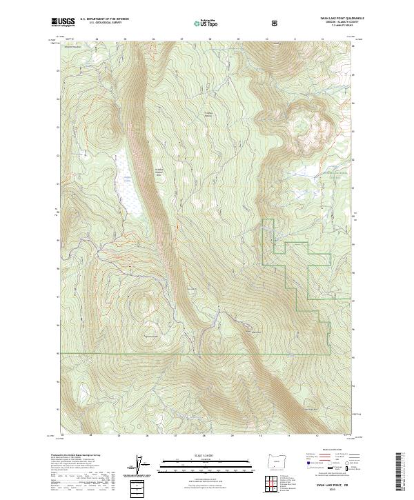 USGS Topographic Map – Swan Lake Point