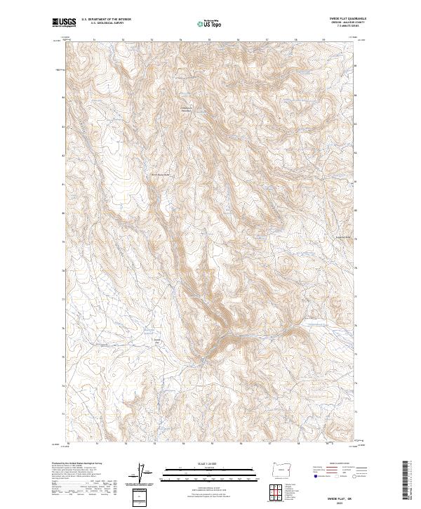 USGS Topographic Map – Swede Flat