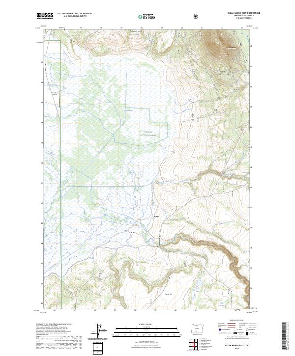 USGS Topographic Map – Sycan Marsh East