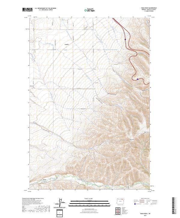 USGS Topographic Map – Table Rock