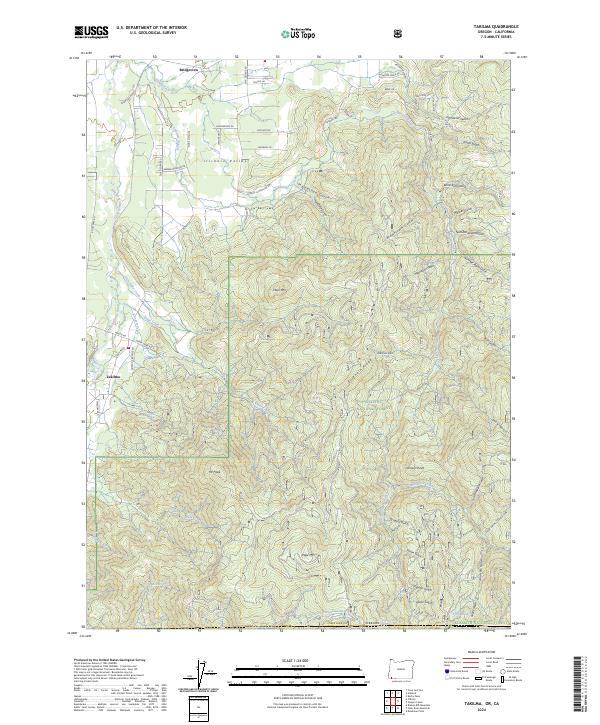 USGS Topographic Map – Takilma