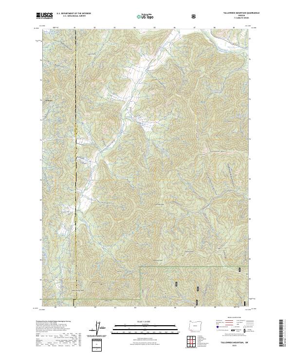 USGS Topographic Map – Tallowbox Mountain