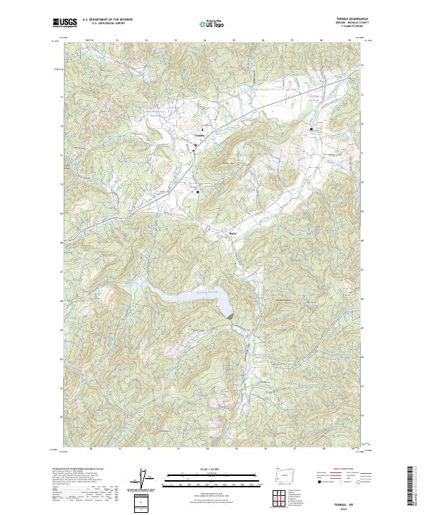 USGS Topographic Map – Tenmile