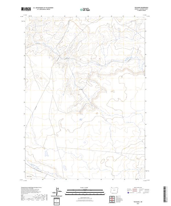 USGS Topographic Map – The Basin