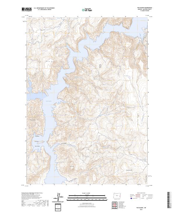 USGS Topographic Map – The Elbow