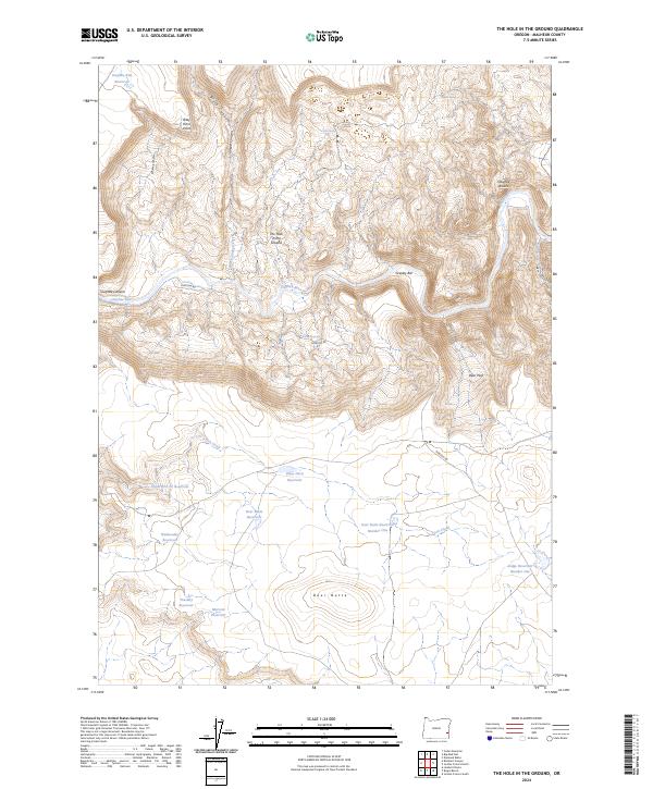 USGS Topographic Map – The Hole in the Ground