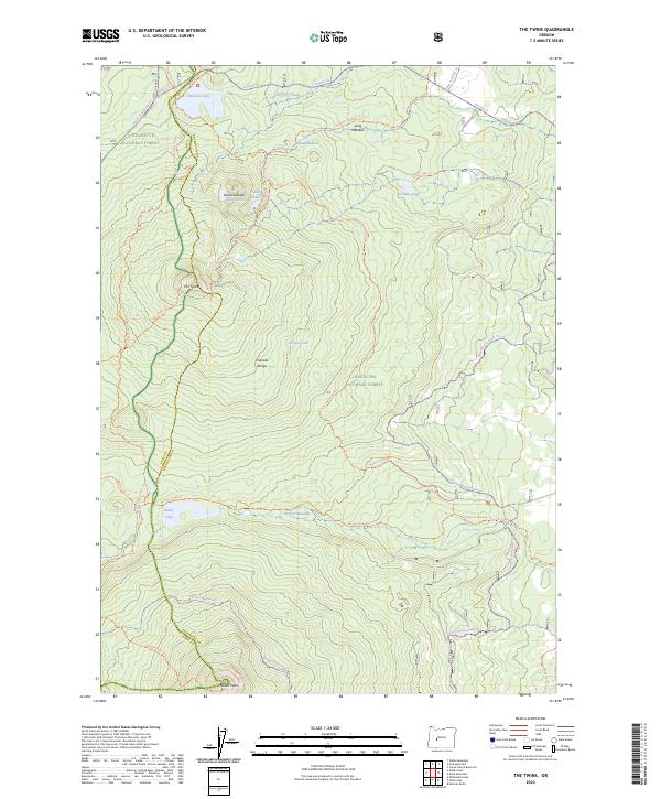 USGS Topographic Map – The Twins