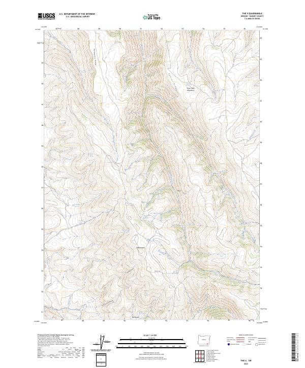 USGS Topographic Map – The V