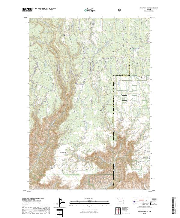 USGS Topographic Map – Thompson Flat