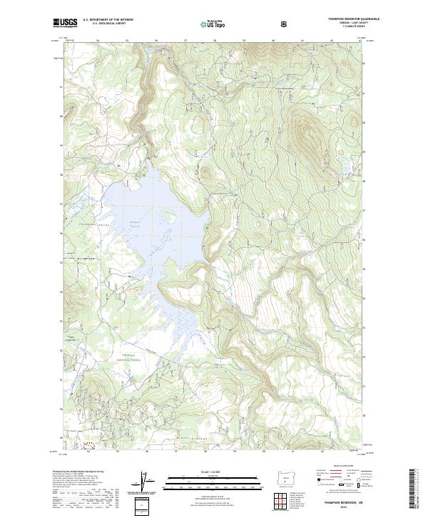 USGS Topographic Map – Thompson Reservoir