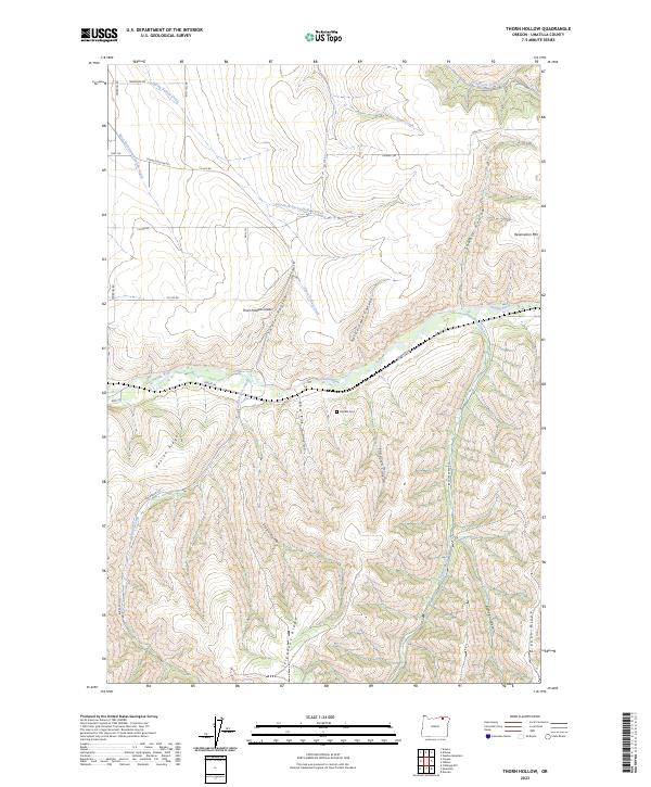USGS Topographic Map – Thorn Hollow