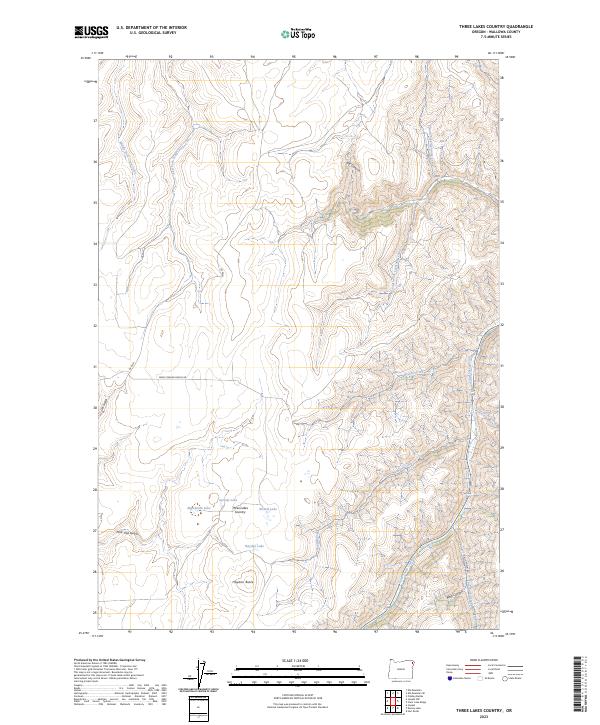 USGS Topographic Map – Three Lakes Country