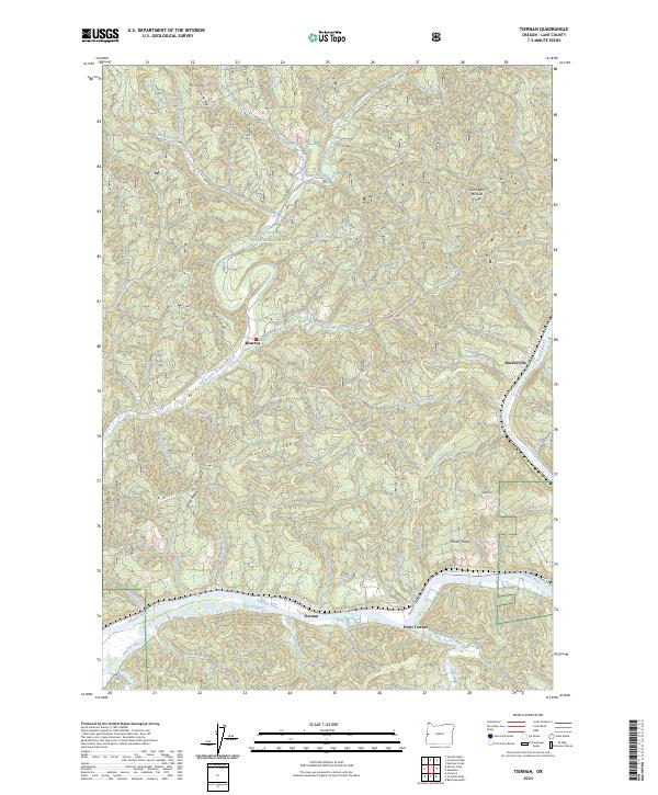 USGS Topographic Map – Tiernan