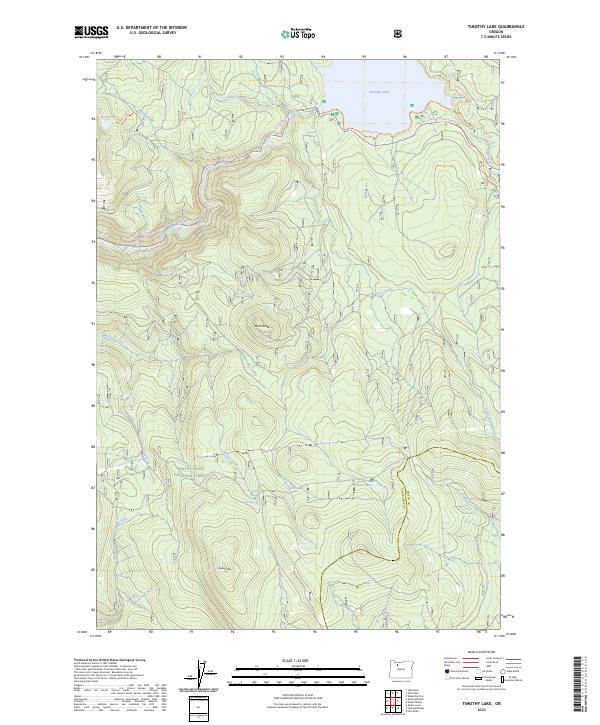 USGS Topographic Map – Timothy Lake